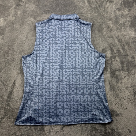 Vineyard Vines Women's Large Floral Printed Performance Shirt Golf Tennis Active - Picture 3 of 8